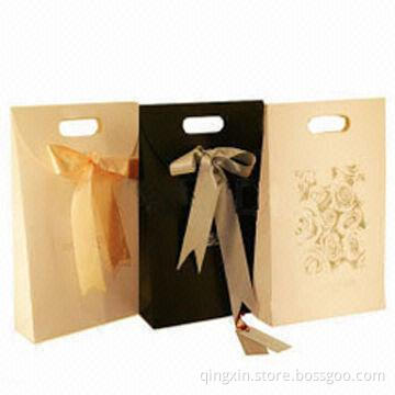 Colorful Paper Shopping Bag with Die Cut